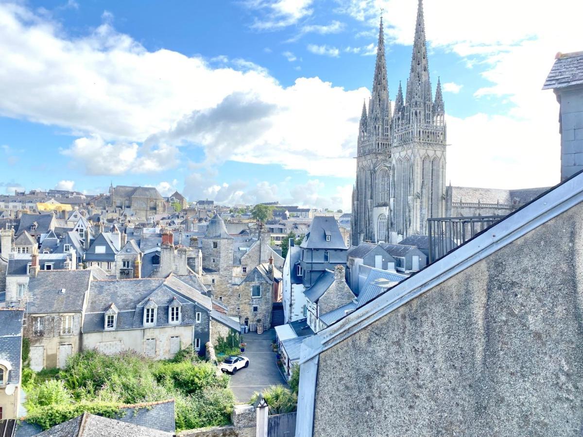 Le Nid Des Quais - Vue Panoramique Au Coeur De La Ville - Wifi - Entree Autonome แก็งแปร์ ภายนอก รูปภาพ