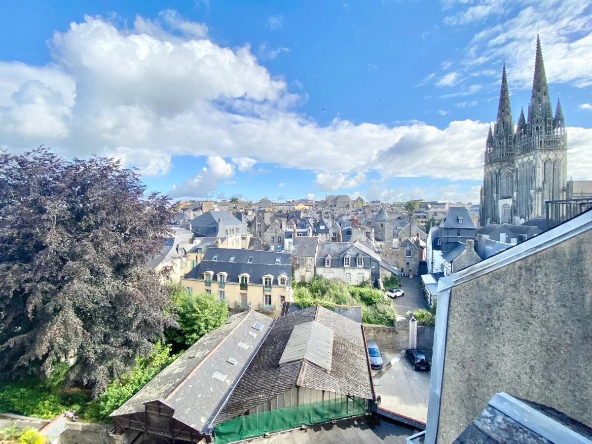Le Nid Des Quais - Vue Panoramique Au Coeur De La Ville - Wifi - Entree Autonome แก็งแปร์ ภายนอก รูปภาพ